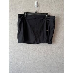 Time and Tru Black Swim Skirt with Attached Brief‎ XL 16-18 Swimwear Bottoms